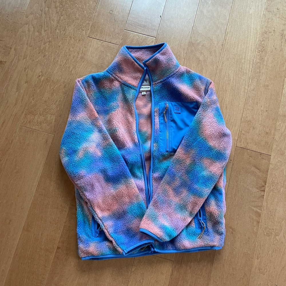 Billabong fleece tie dye
